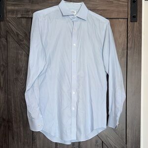 T M Lewis Blue and white Men's Shirt